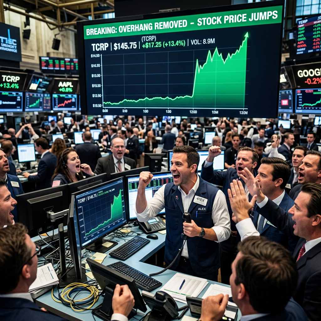 Breaking: overhang removed—TCRP stock price jumps 13.4% to $145.75